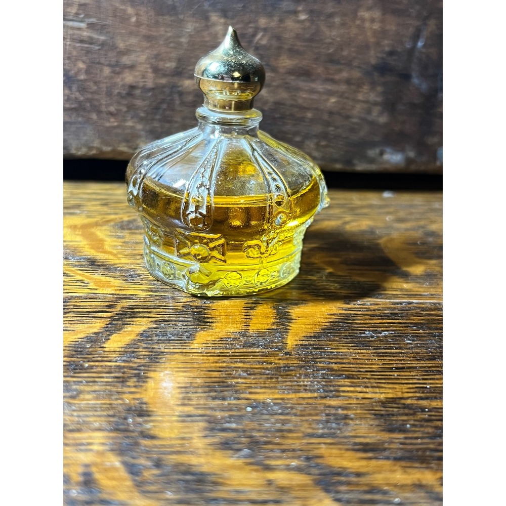 VTG  Avon Unforgettable Cologne Royale Crown Bottle 1 fl oz Partial Decanter